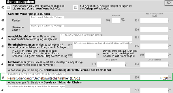 Fernstudium als Sonderausgaben von der Steuer absetzen