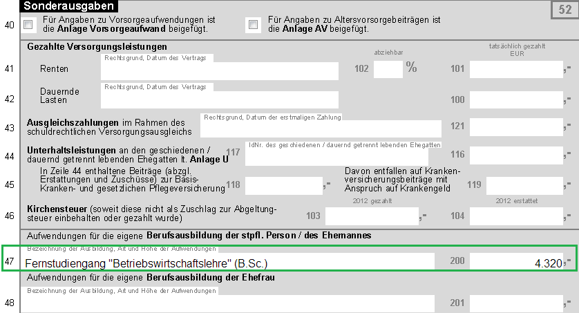 Fernstudium als Sonderausgaben von der Steuer absetzen Fernstudium als Sonderausgaben von der Steuer absetzen